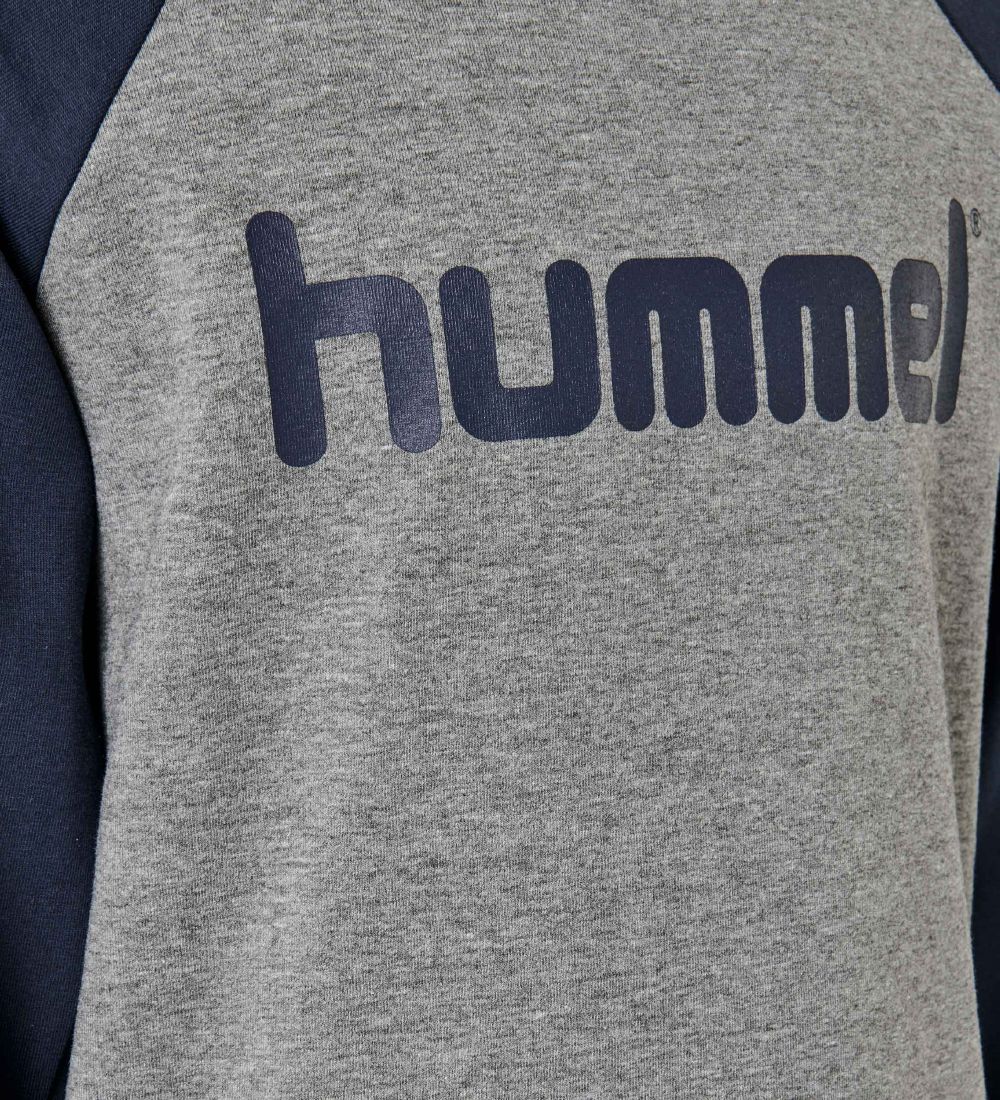 Hummel Bluse - hmlBoys - Navy/Gråmeleret