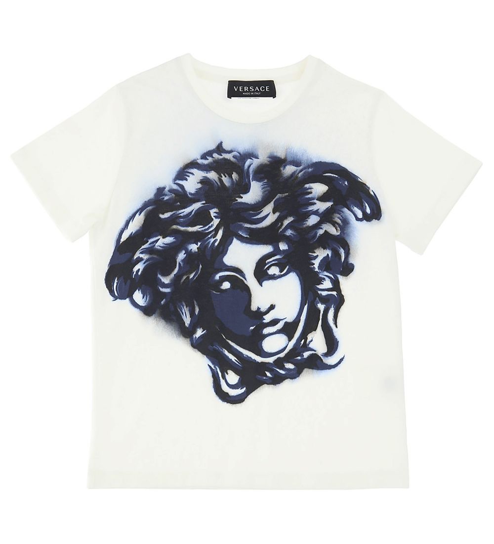 Versace T-shirt - Medusa - Hvid/Blå