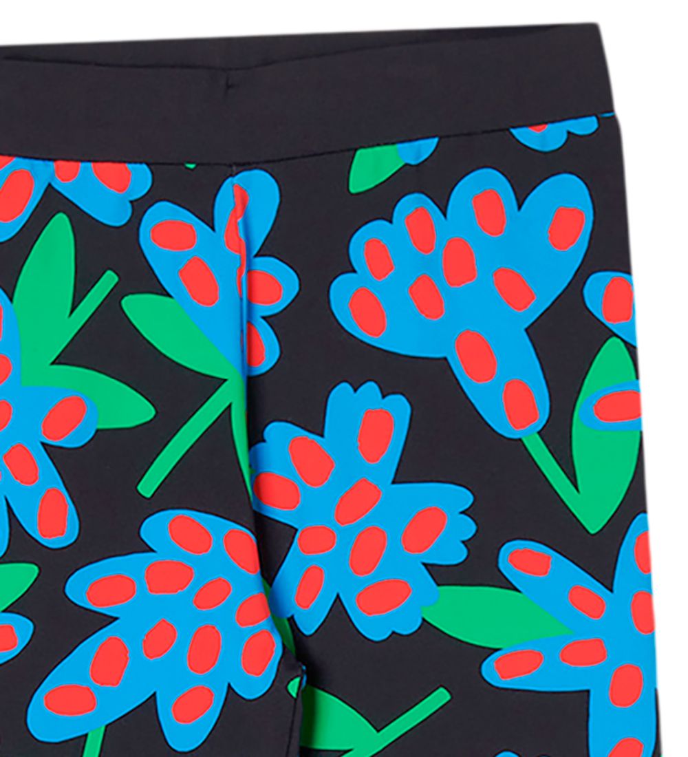 Stella McCartney Kids Leggings - Spotty Flowers - Sort/Blomstret