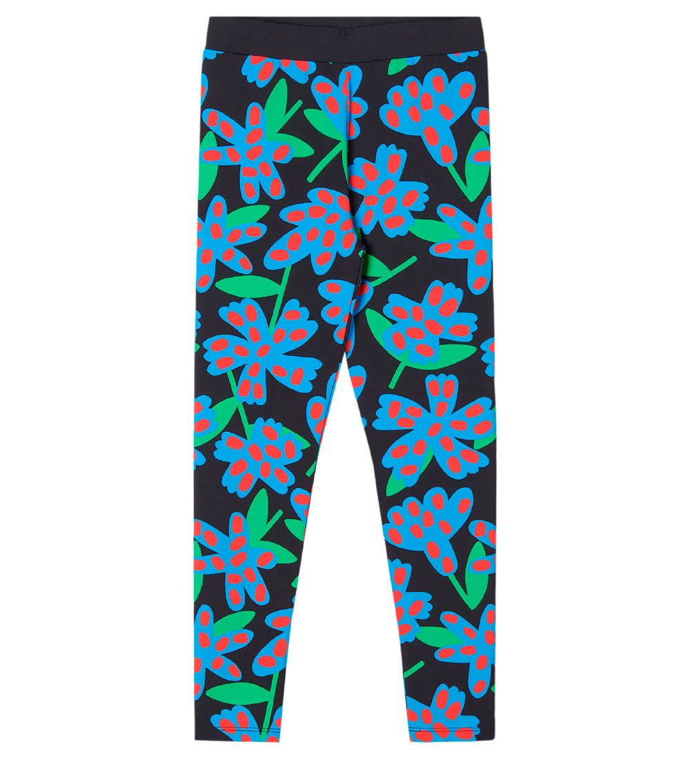 Stella McCartney Kids Leggings - Spotty Flowers - Sort/Blomstret