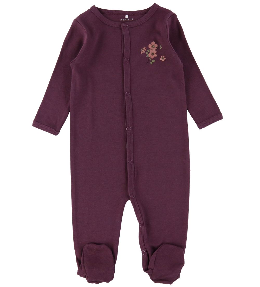 Name It Natdragt - Noos - NbfNightsuit - 2-pak - Prune Purple