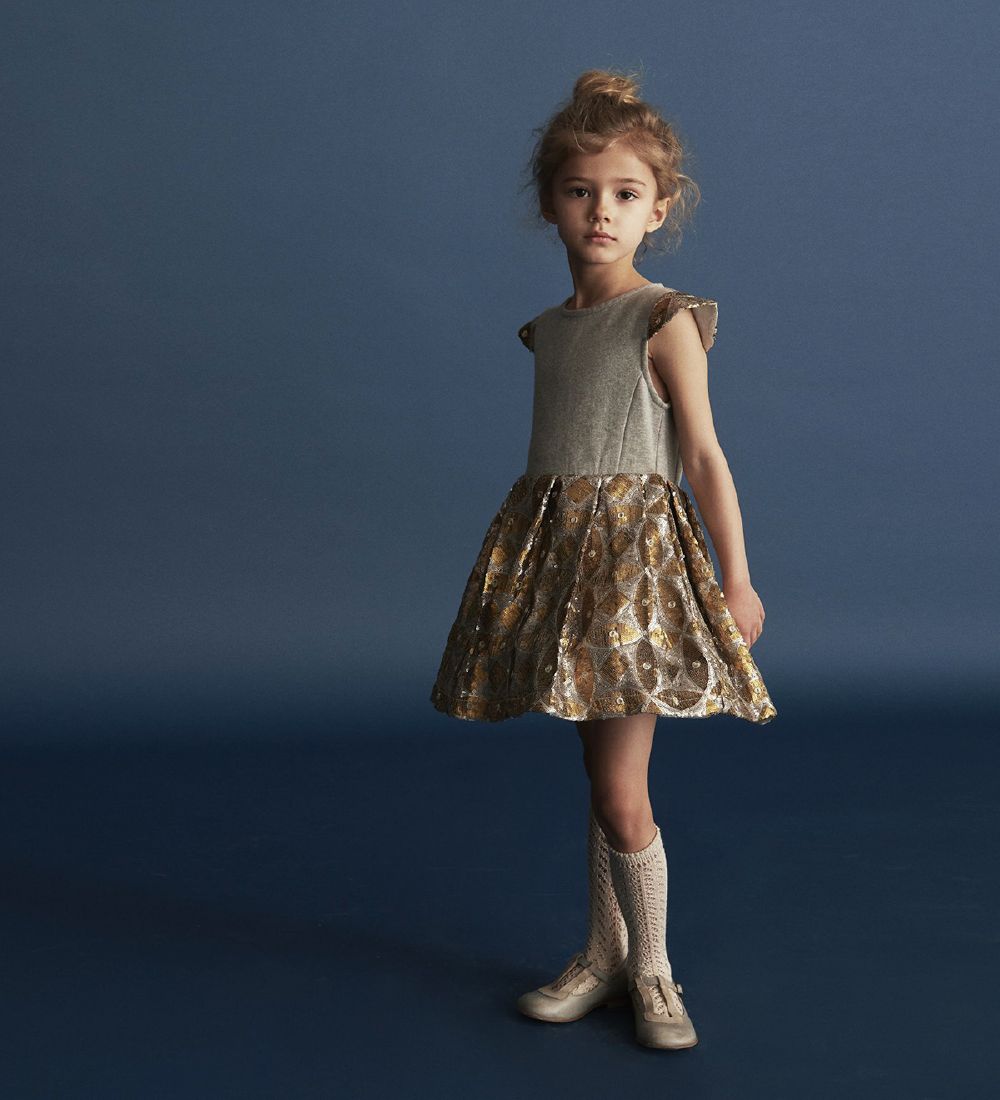 Mini A Ture X-Mas Kjole - Maj - Champagn Beige