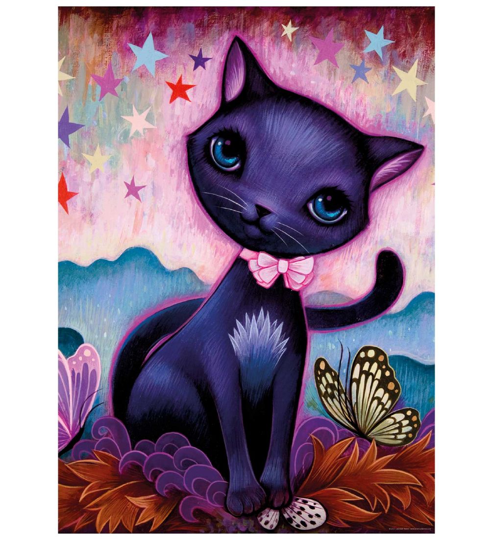 Heye Puzzle Puslespil - Black Kitty - 1000 Brikker