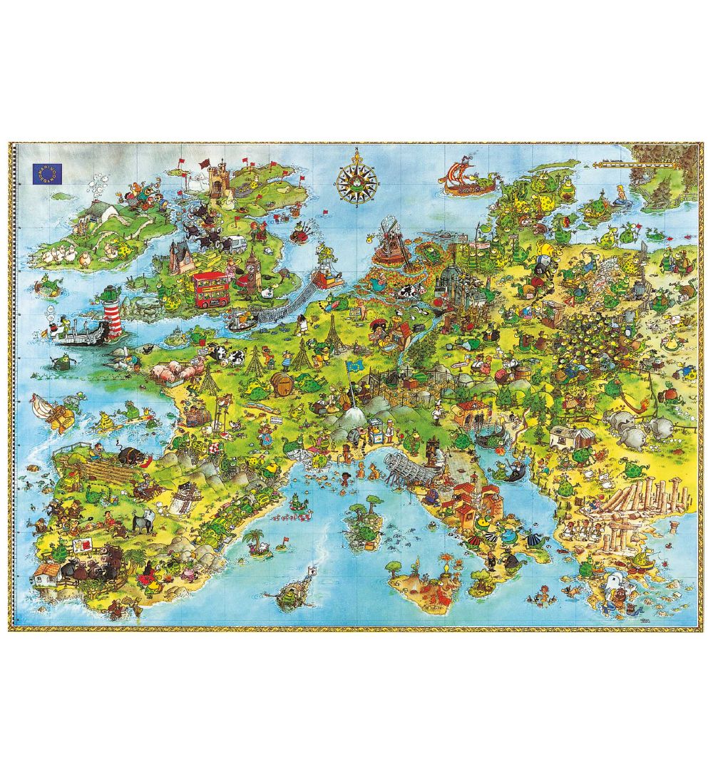 Heye Puzzle Puslespil - United Dragons of Europe - 4000 Brikker