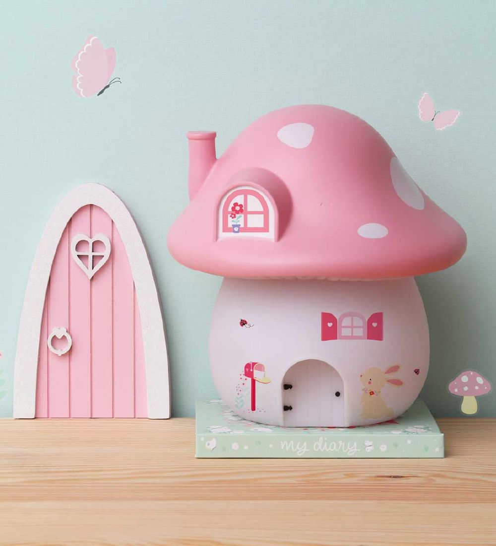 A Little Lovely Company Natlampe - Mushroom - 19 cm - Faries