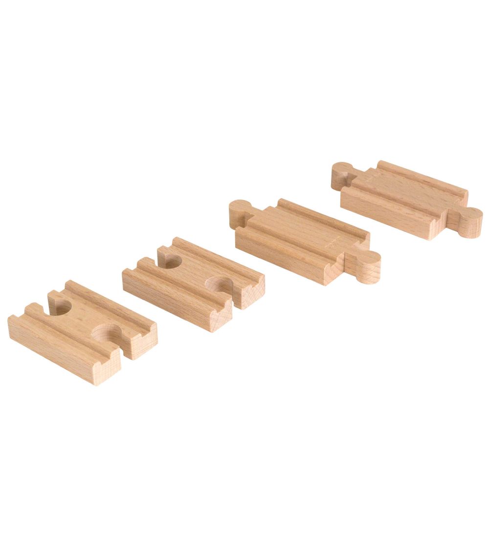 BRIO World Lige Skinner - 4 dele - Mini - Træ 33393