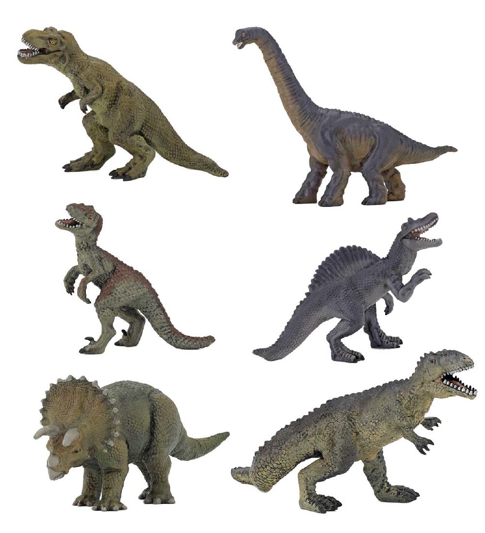 Papo Dinosaurus sæt 2 - 4-9 cm - 6 dele