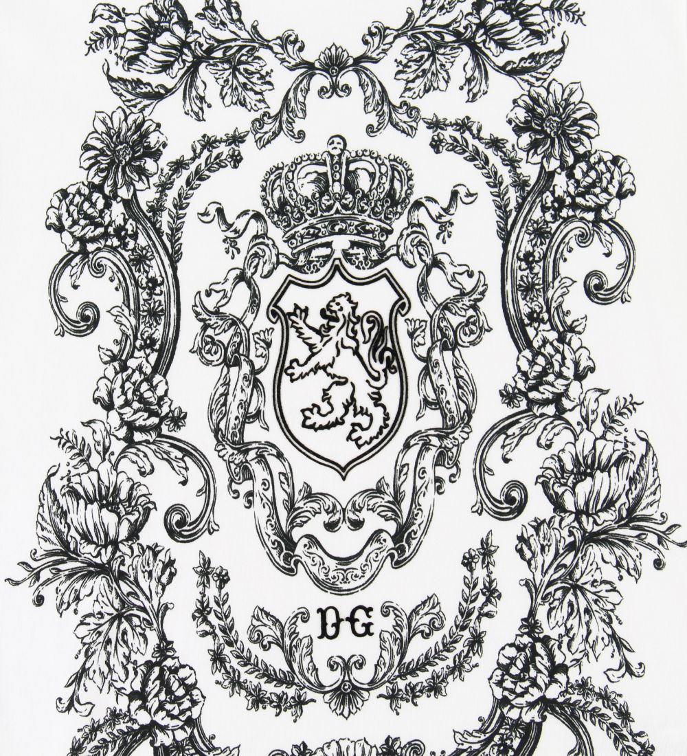 Dolce & Gabbana T-shirt - Creme m. Mønster