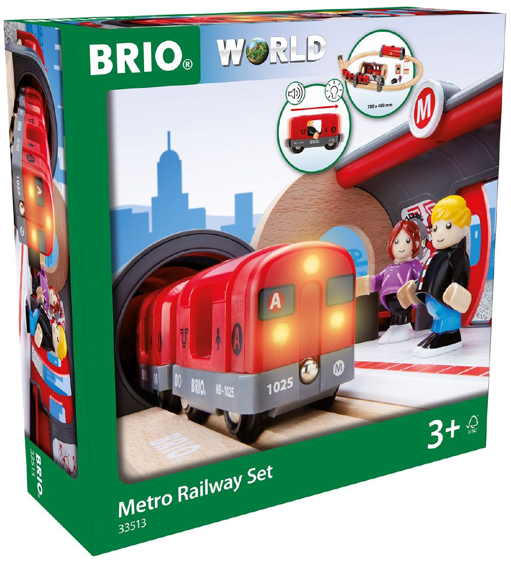 BRIO World Metrosæt - Rød 33513