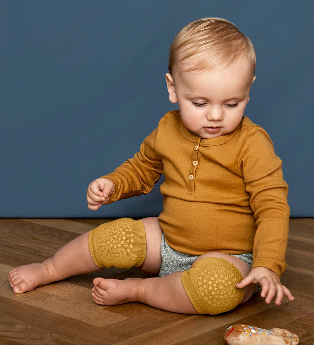 GoBabyGo Skridsikre Knæbeskyttere - Mustard