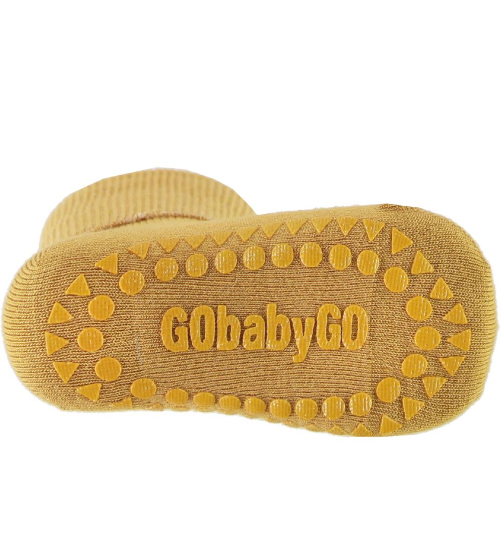 GoBabyGo Skridsikre Strømper - Bambus - Mustard