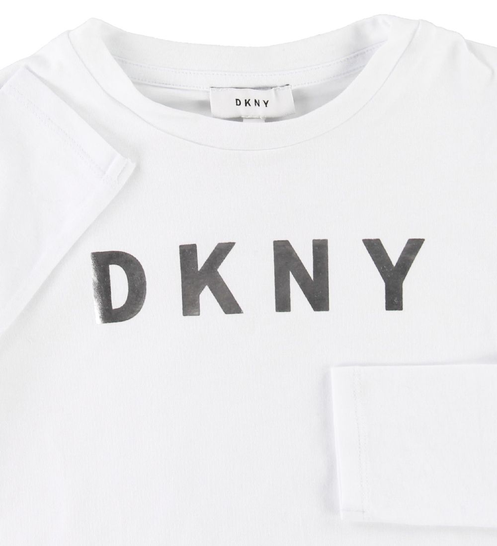 DKNY Bluse - Hvid m. Logo