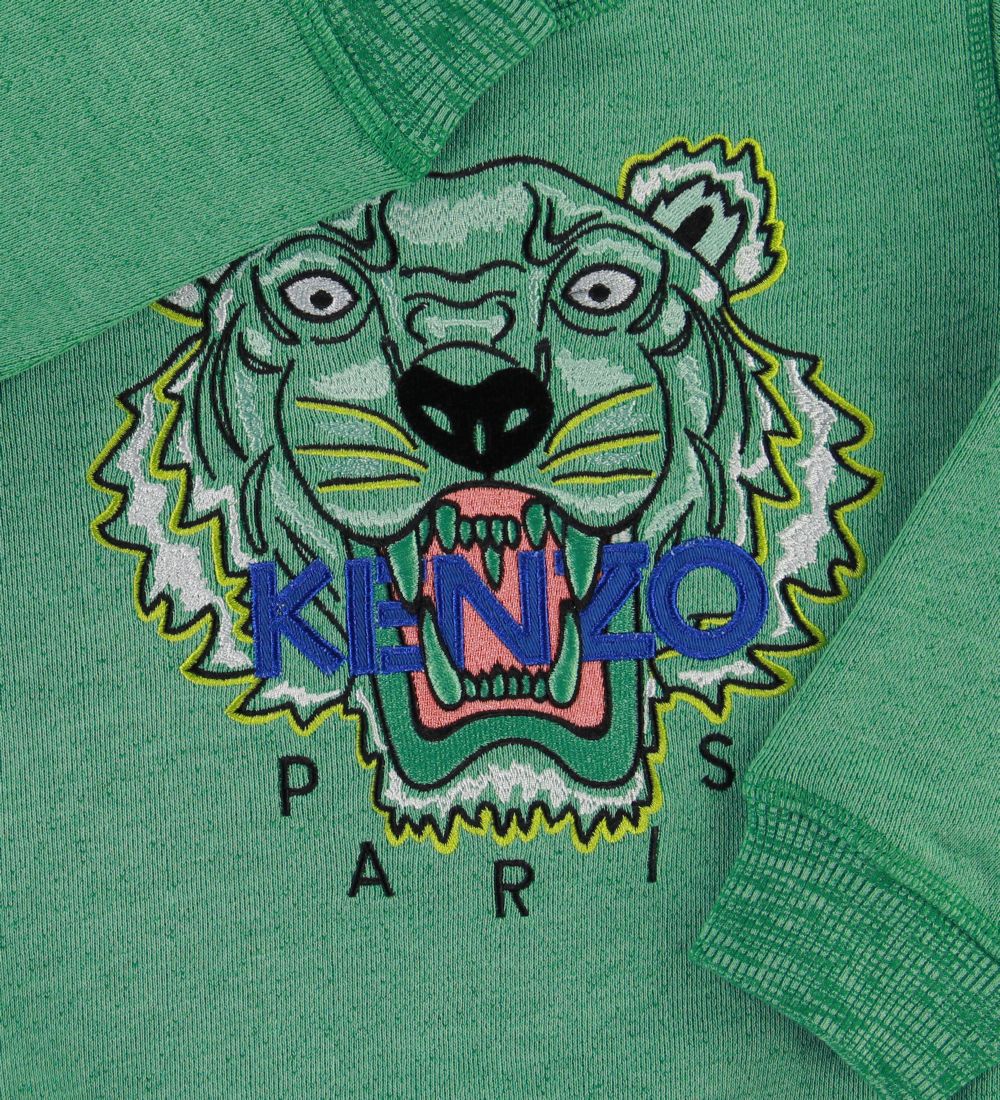 Kenzo Sweatshirt - Menthol m. Tiger