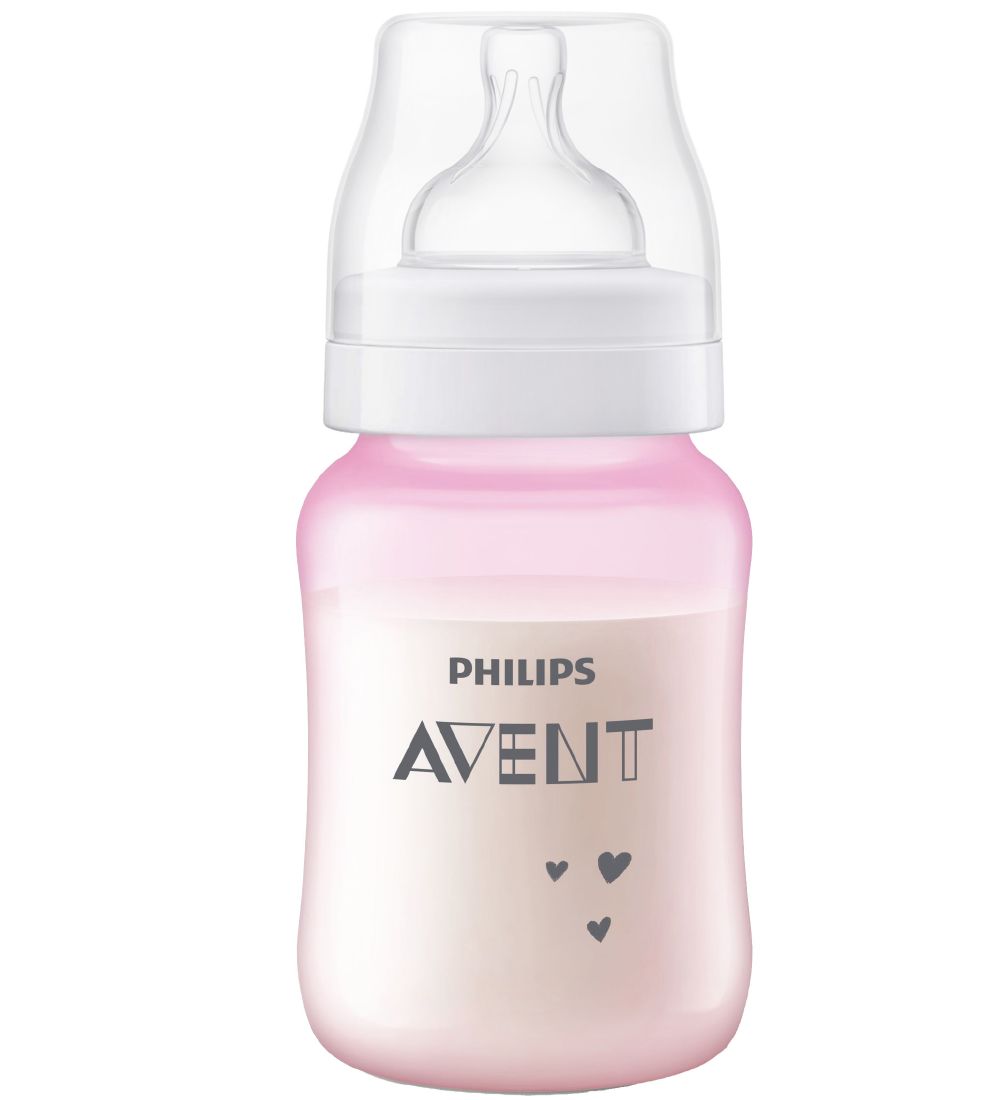 Philips Avent Sutteflaske - Anti-Colic - 260 ml - Rosa m. Får
