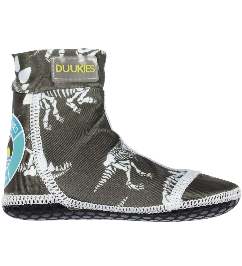 Duukies Badesokker - UV50+ - Dino - Grøn/Hvid
