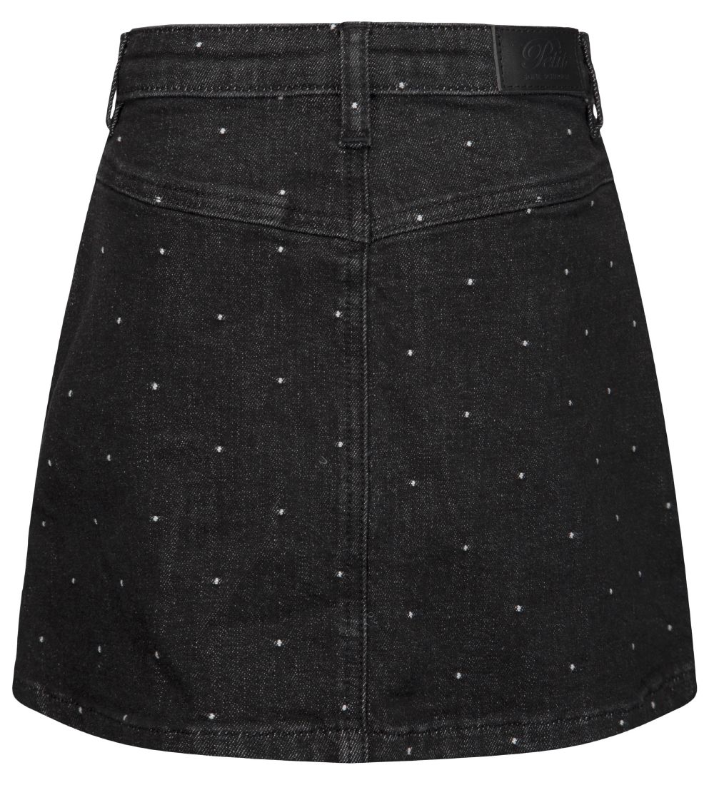 Petit by Sofie Schnoor Nederdel - Thelma - Sort Denim m. Nister