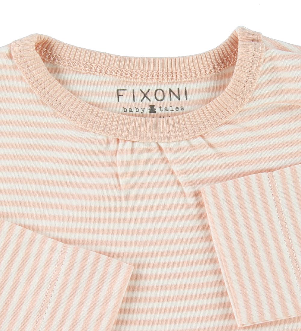Fixoni Bluse - Kiss - Peach Whip m. Striber