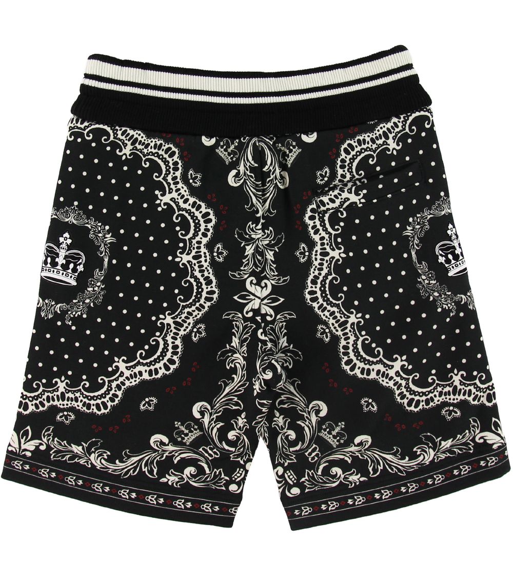 Dolce & Gabbana Sweatshorts - DNA - Sort/Hvid