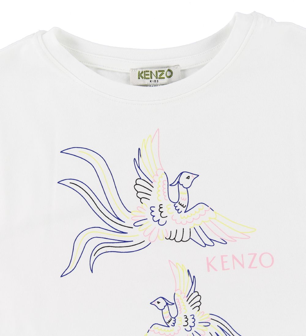 Kenzo T-shirt - Jordana - Hvid m. Fugle