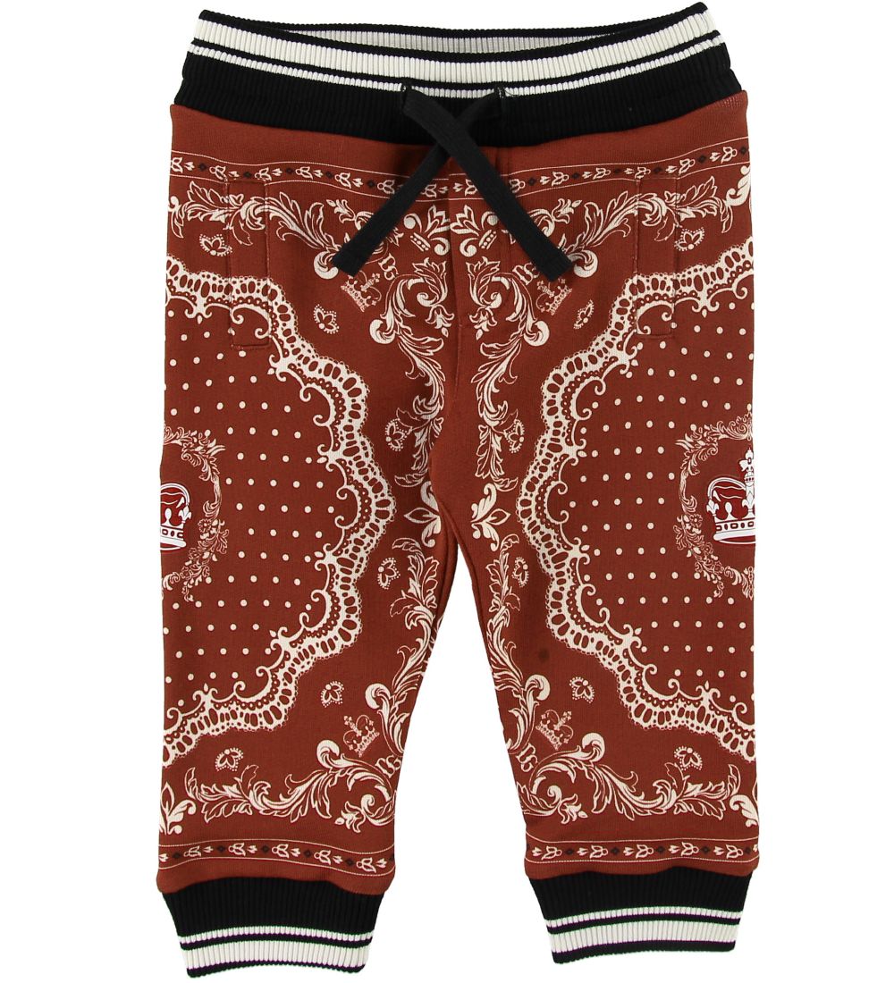 Dolce & Gabbana Sweatpants - Bordeaux m. Mønster