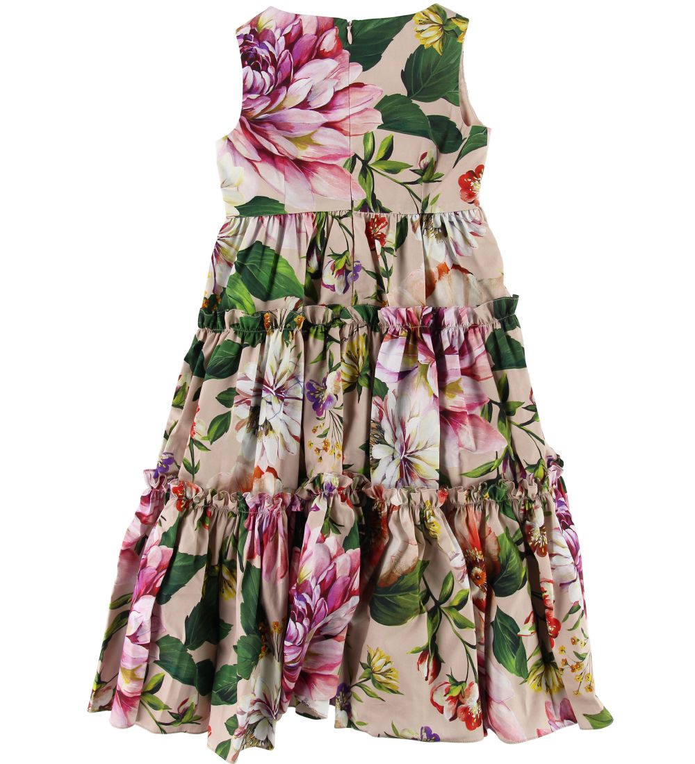 Dolce & Gabbana Kjole - Blooming - Stvet Rosa m. Blomster