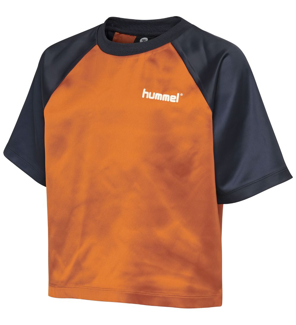 Hummel Teens T-shirt - HMLMelody - Navy/Brun