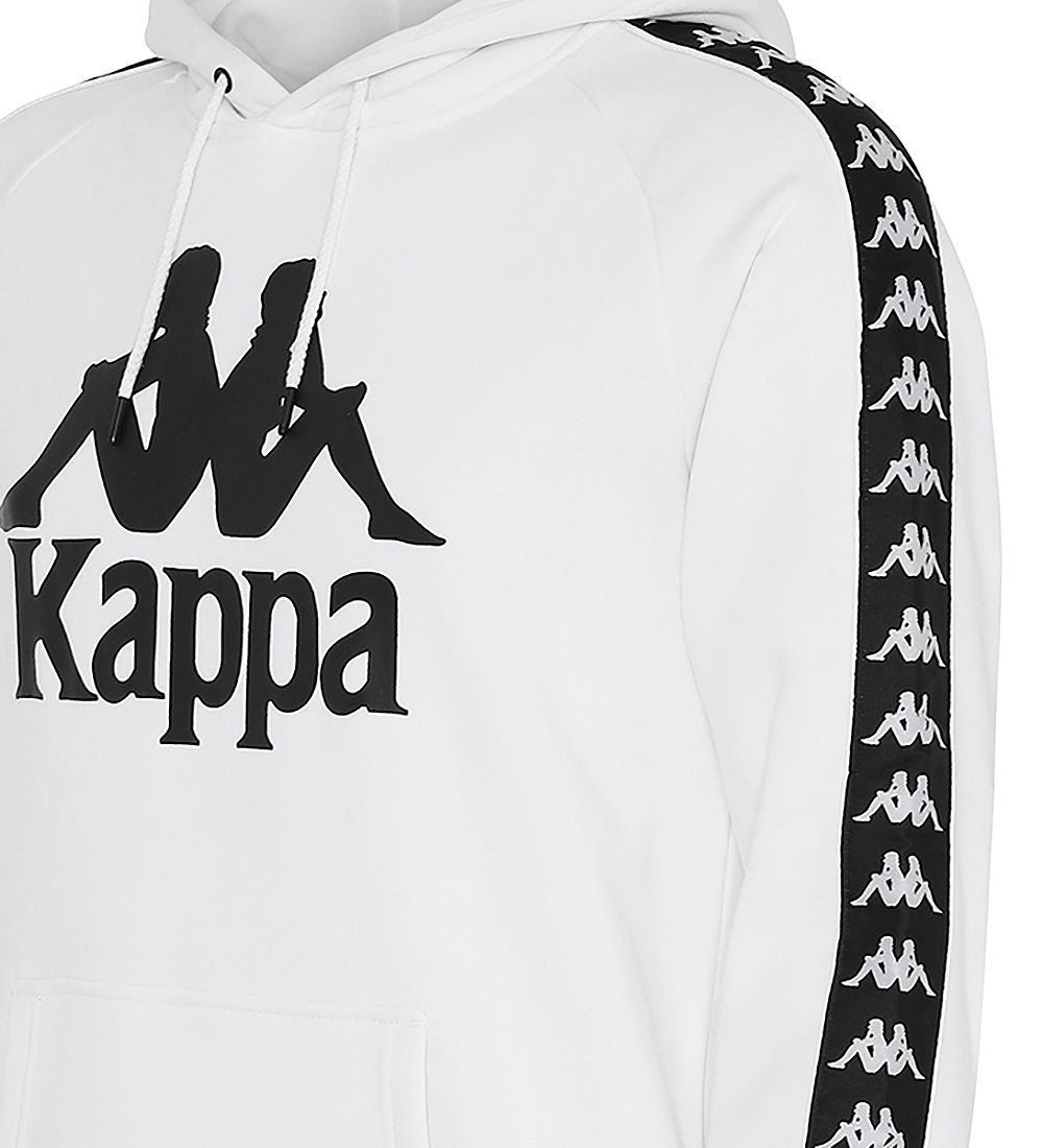 Kappa Hættetrøje - Banda Bzaba - Hvid m. Logo