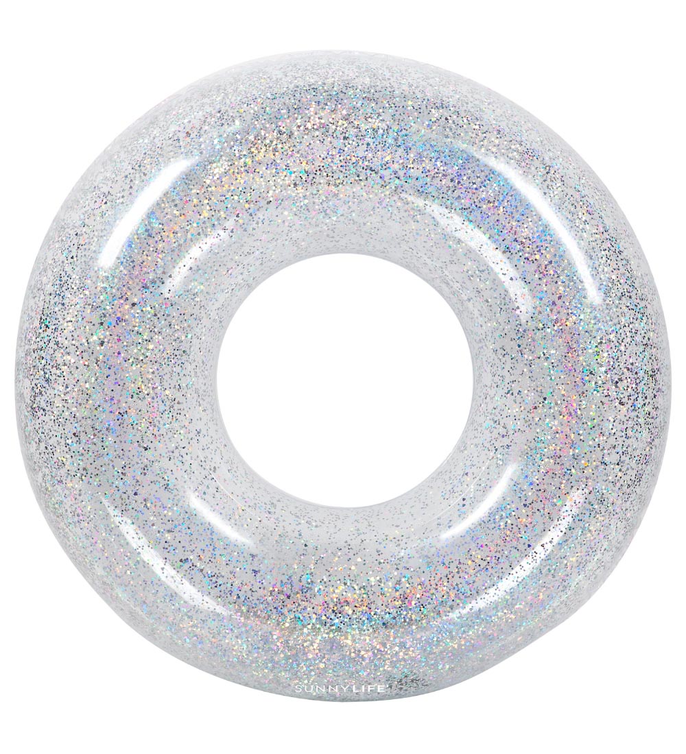 SunnyLife Badering - 110 cm - Glitter - Transparent m. Slvglimm