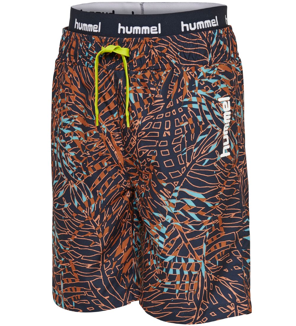 Hummel Teens Badeshorts - HMLRio - UV50+ - Navy/Brun
