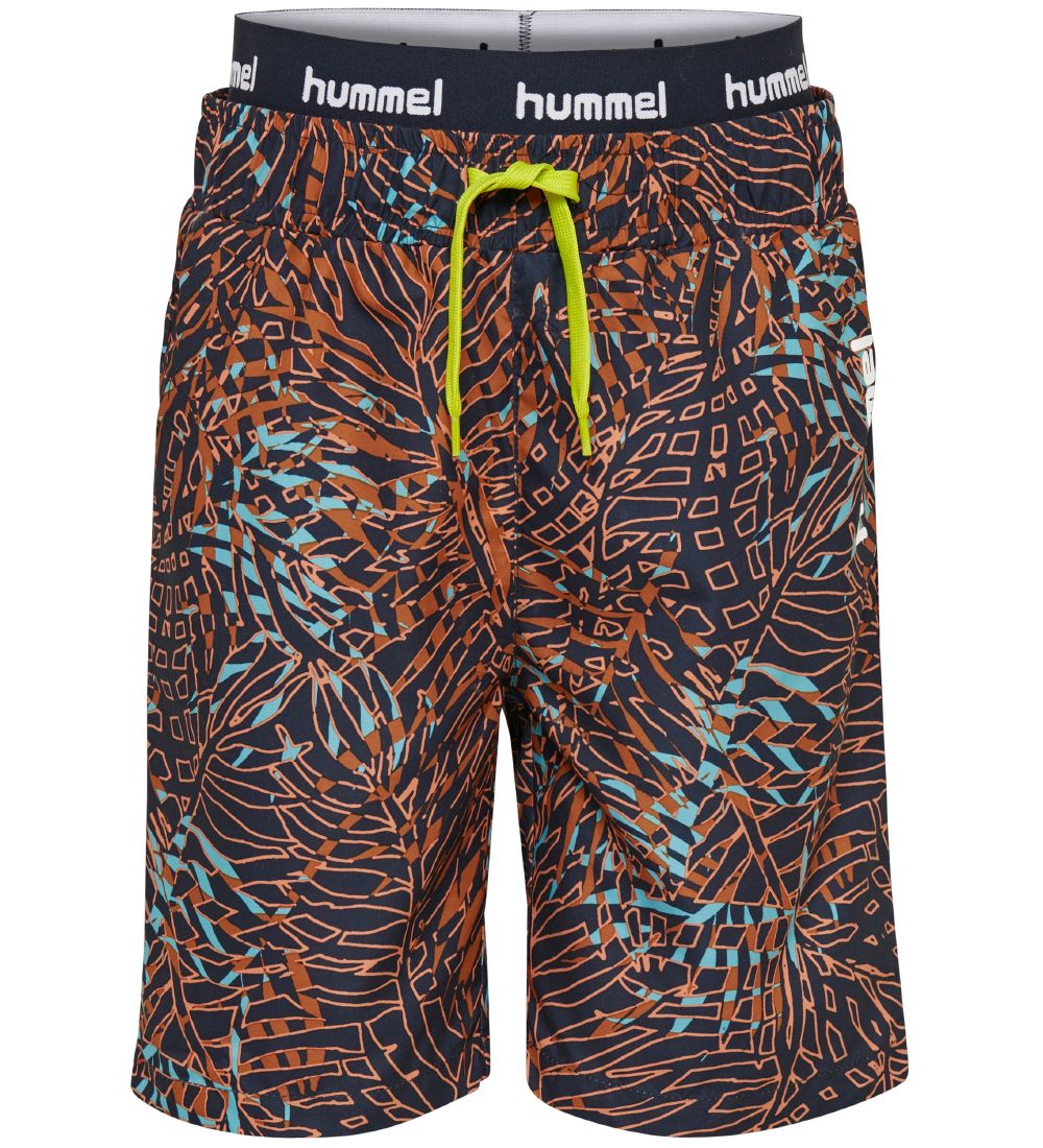 Hummel Teens Badeshorts - HMLRio - UV50+ - Navy/Brun