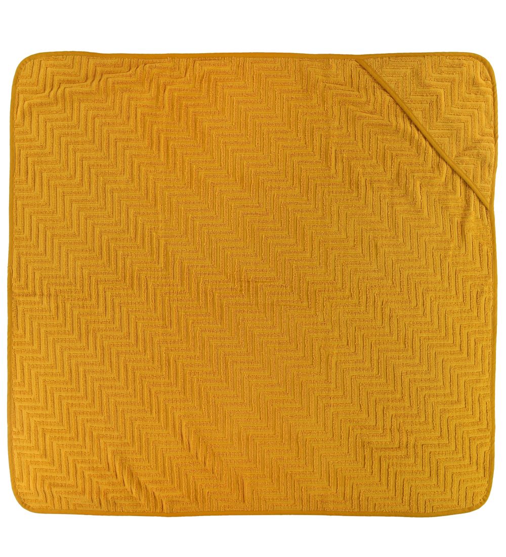 Filibabba Badeslag - Zigzag - 90x90 cm - Golden Mustard