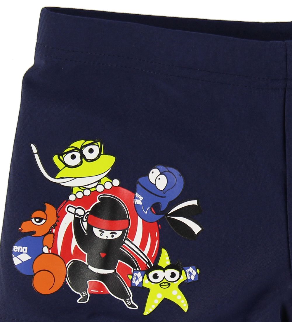 Arena Badebukser - Navy m. Print