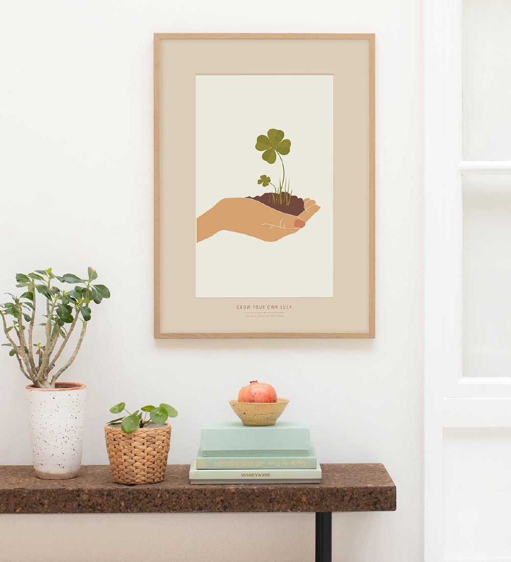 Vissevasse Plakat - 30x40 - Grow Your Own Luck