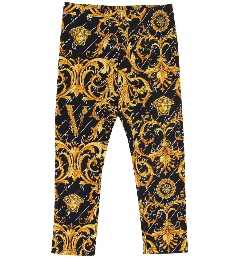 Versace Leggings - Sort/Gul