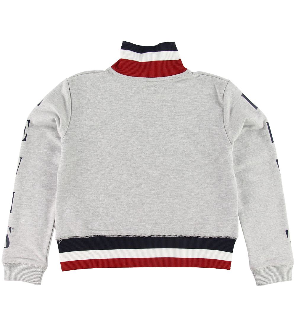 Levis Sweatshirt - Half Zip - Gråmeleret