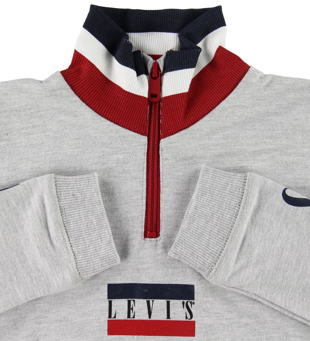 Levis Sweatshirt - Half Zip - Gråmeleret
