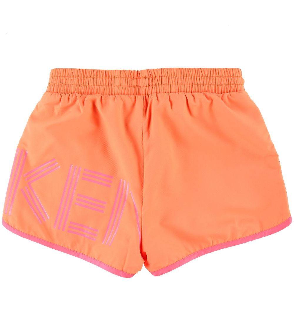 Kenzo Shorts - Sport Line Logo - Orange