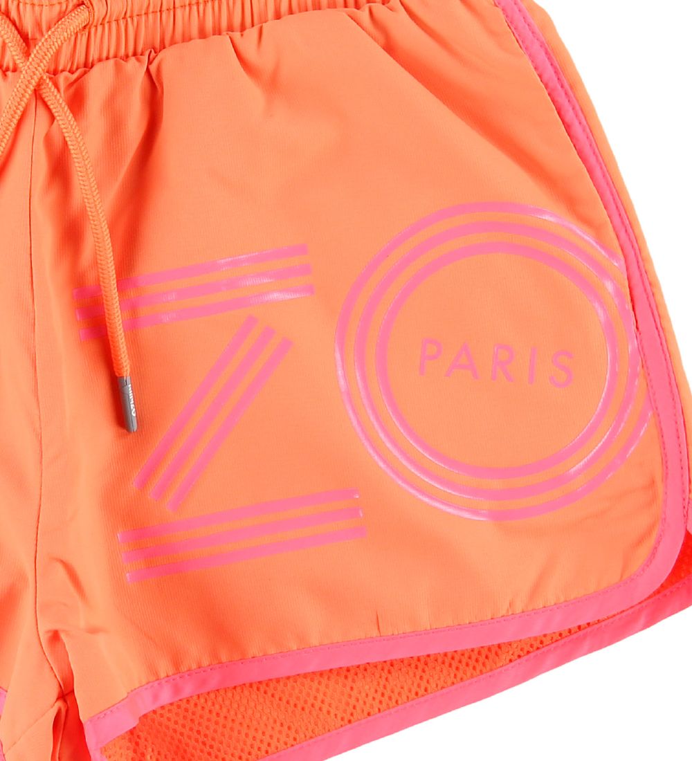 Kenzo Shorts - Sport Line Logo - Orange