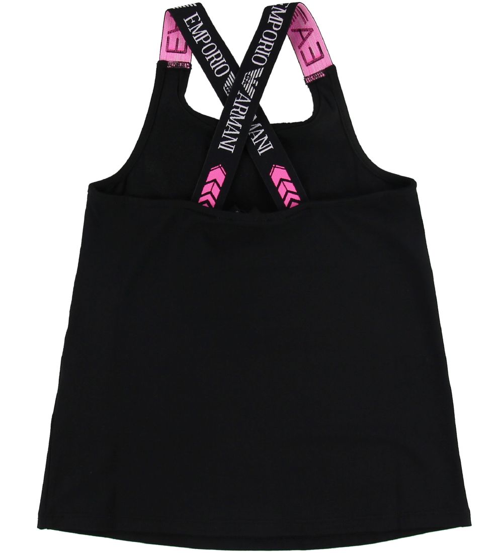 EA7 Top - Sort/Pink m. Logo