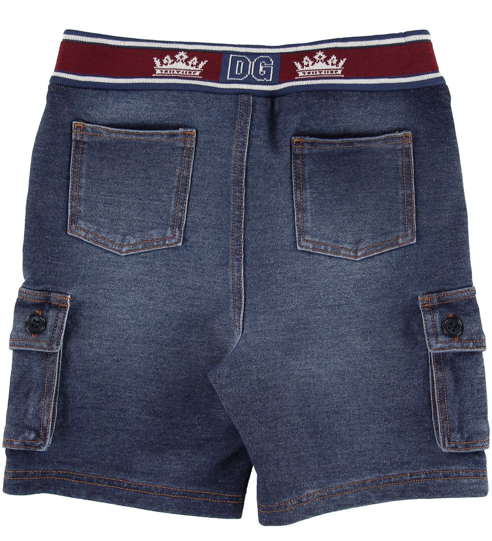 Dolce & Gabbana Shorts - Bl Denim m. Rd