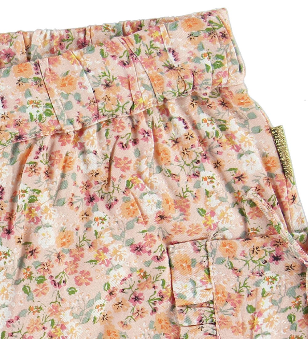 Hust and Claire Shorts - Hanne - Koral m. Blomster