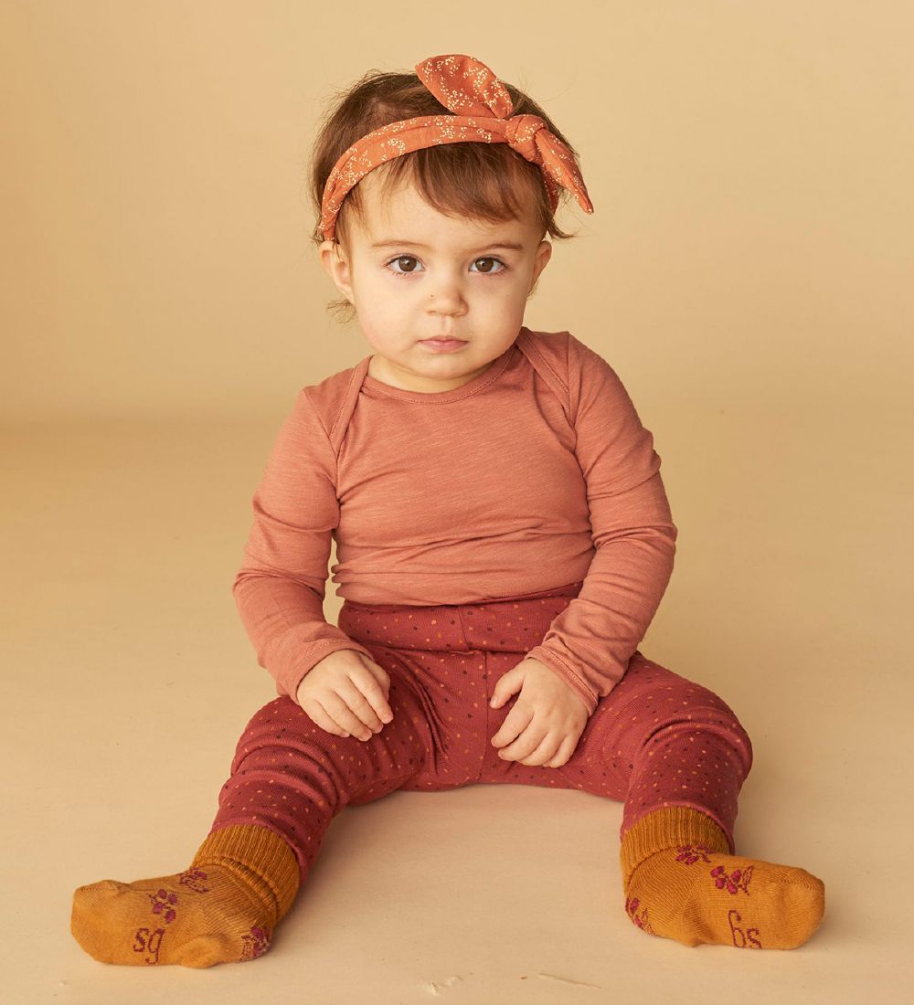 Soft Gallery Leggings - Baby Paula - Barn Red/Trio Dotties