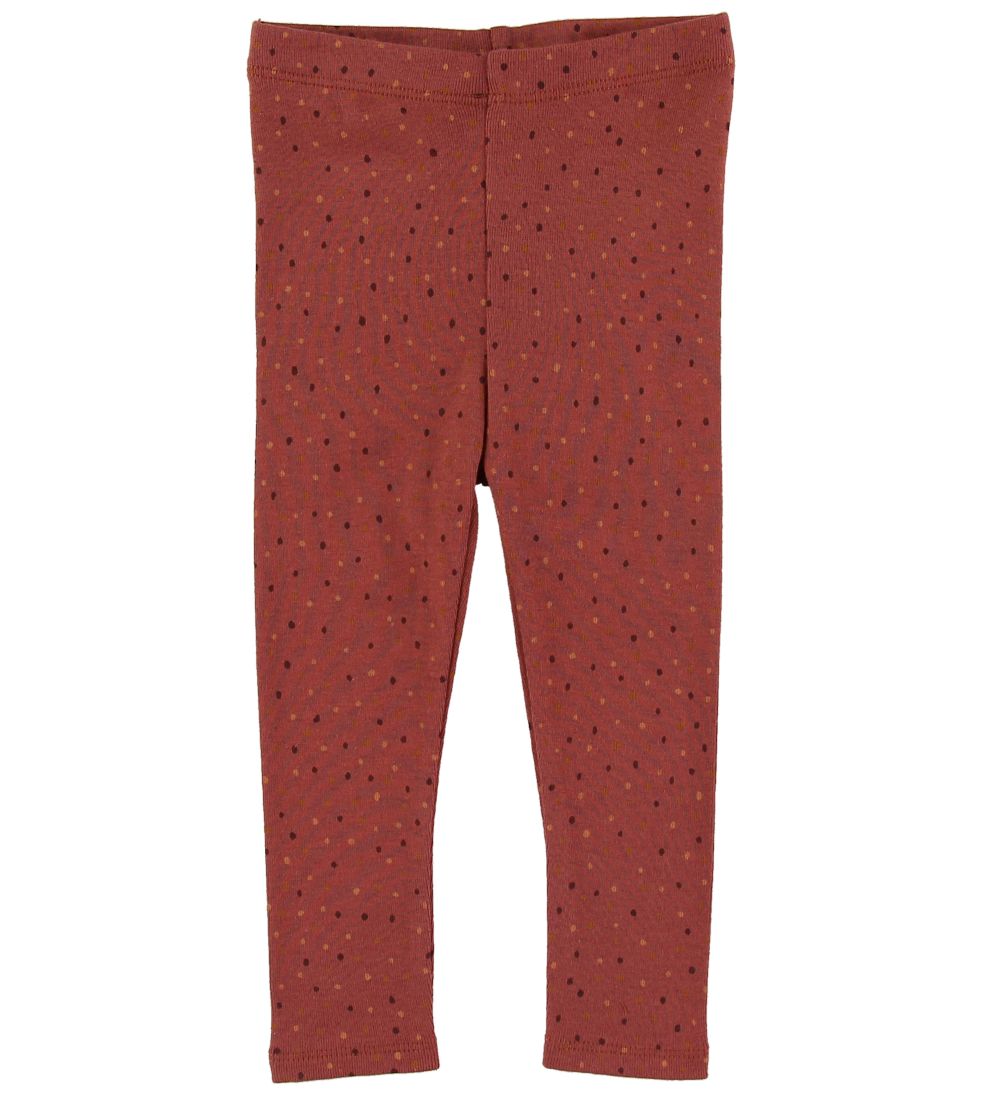 Soft Gallery Leggings - Baby Paula - Barn Red/Trio Dotties