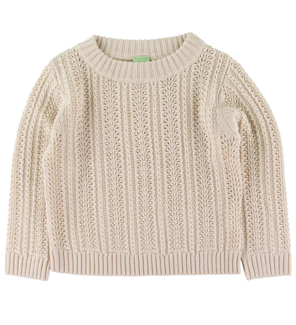 FUB Sweater - Lace - Uld - Ecru