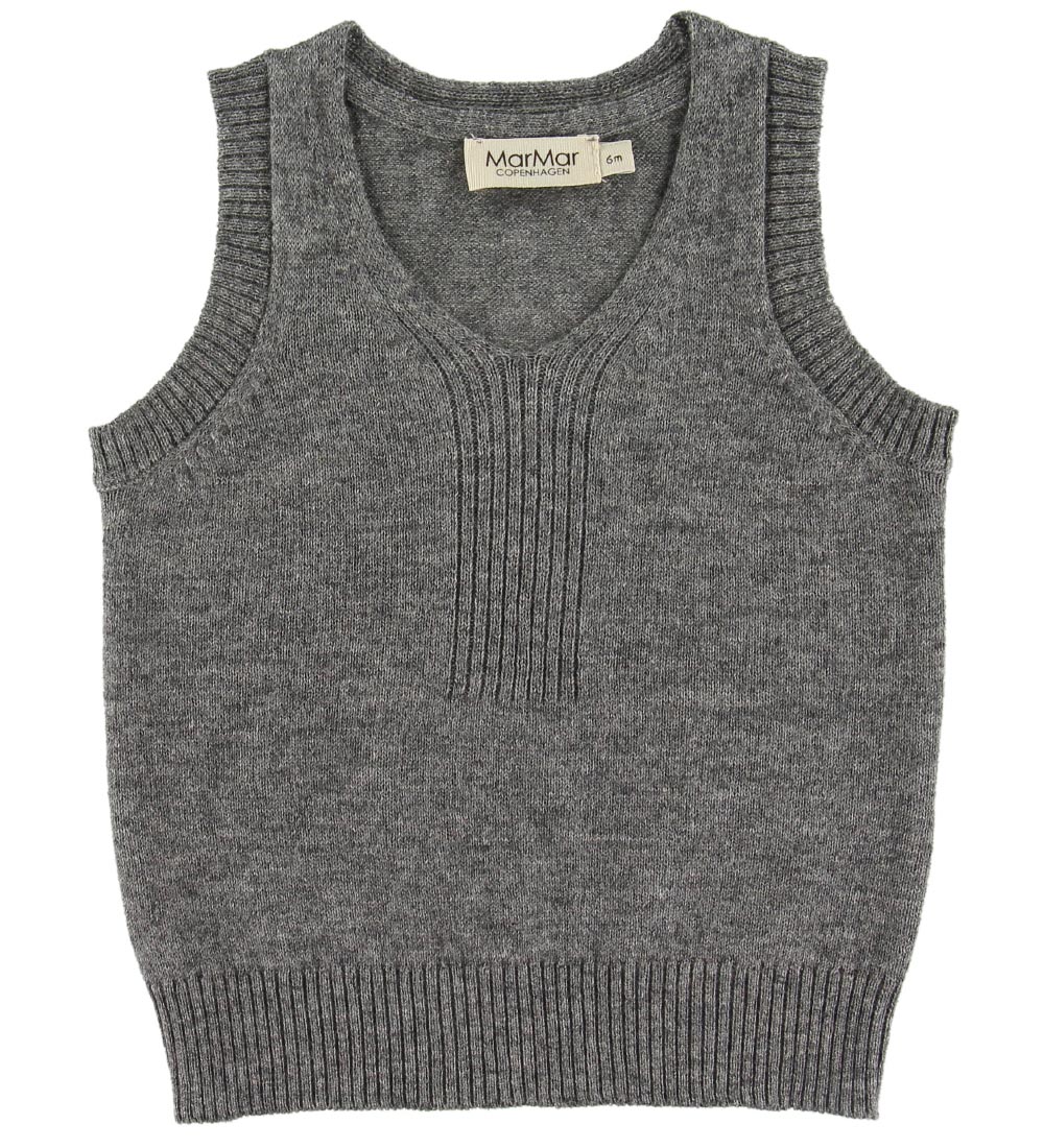 MarMar Vest - Uld/Bomuld - Tono - Grå