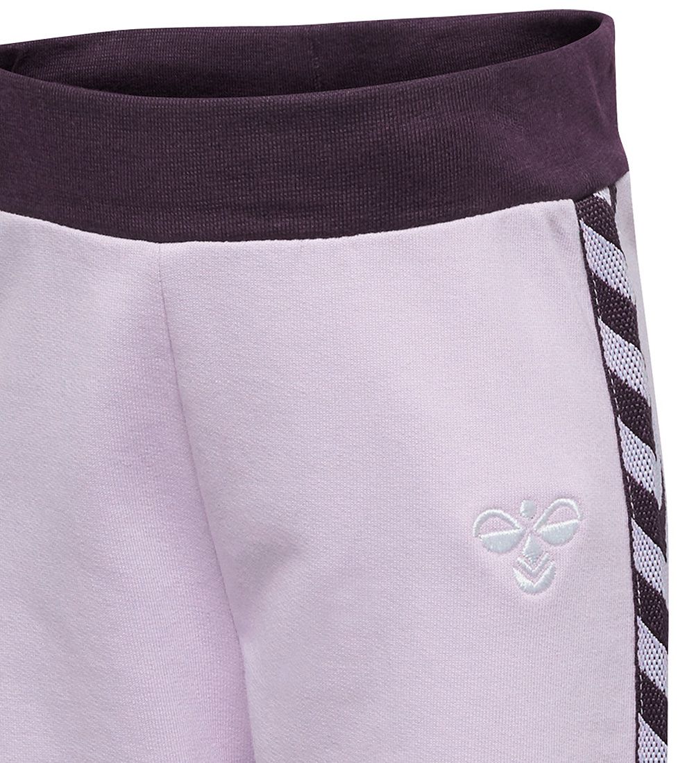 Hummel Sweatpants - HMLGro - Lilla/Rosa m. Vinkler