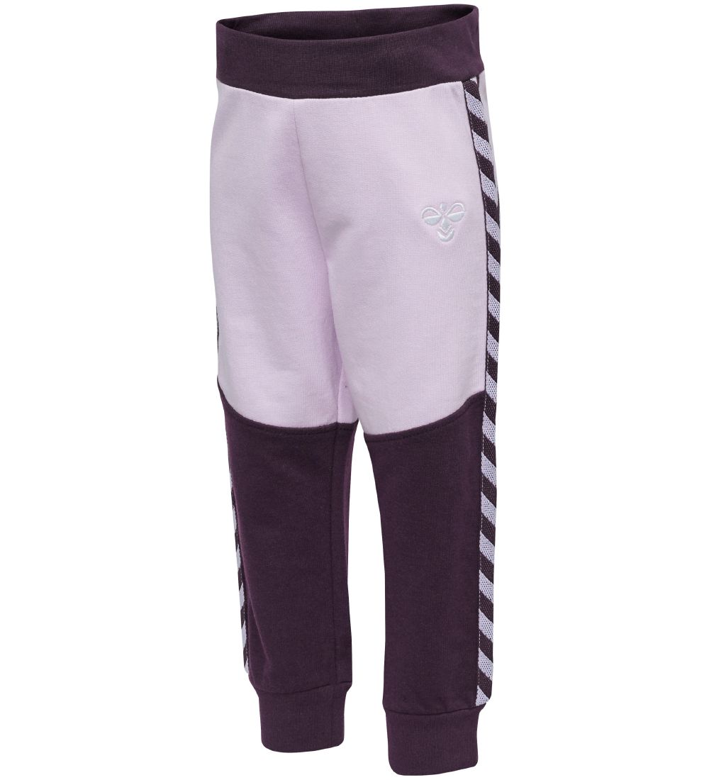 Hummel Sweatpants - HMLGro - Lilla/Rosa m. Vinkler