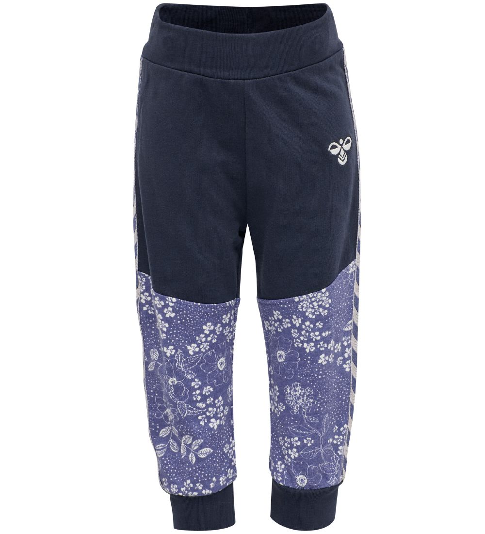 Hummel Sweatpants - HMLGro - Navy m. Blomster