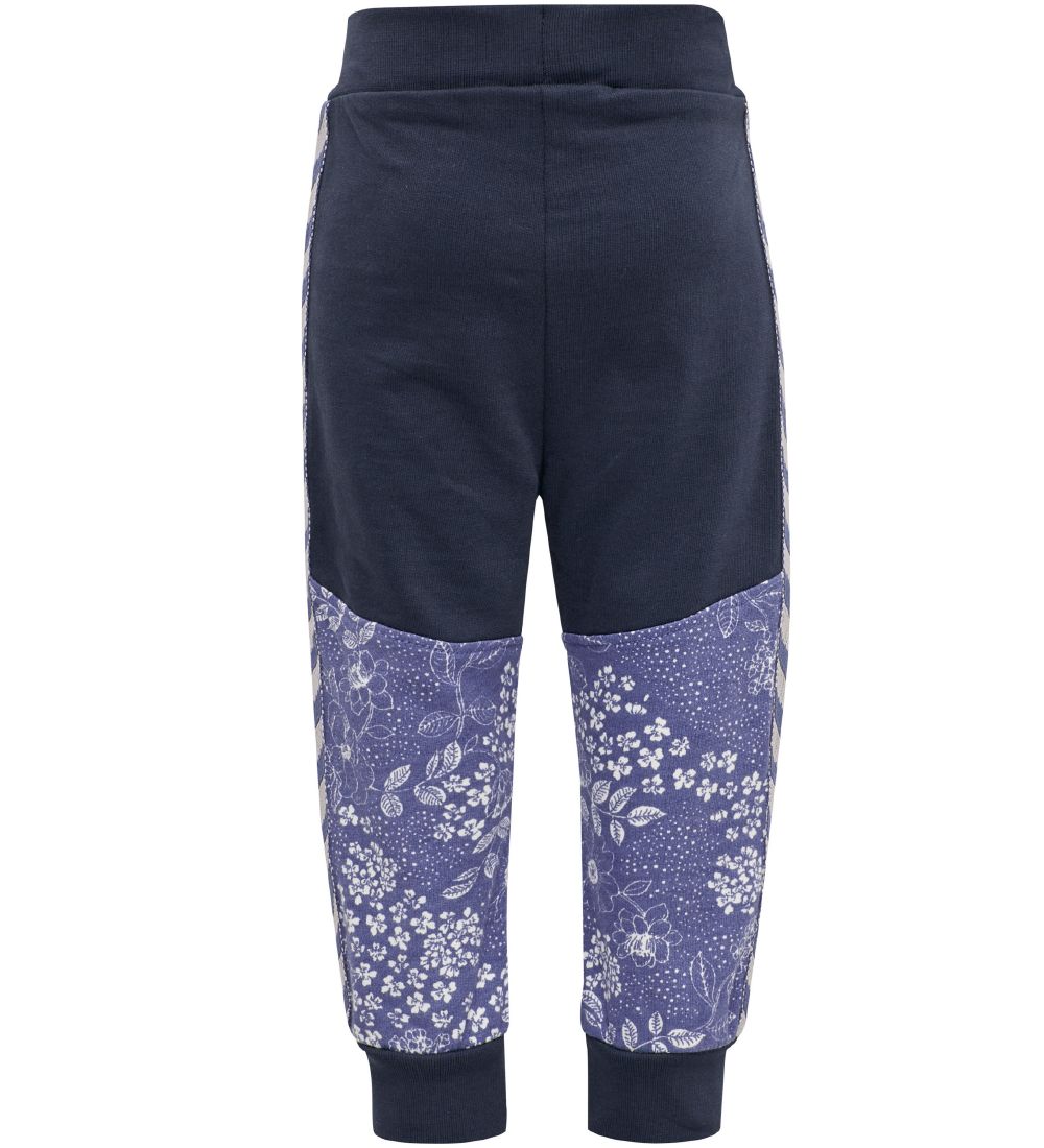 Hummel Sweatpants - HMLGro - Navy m. Blomster