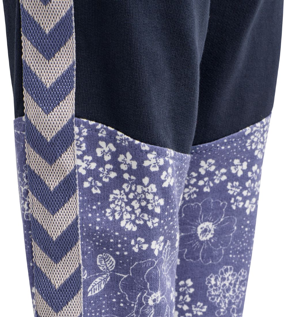 Hummel Sweatpants - HMLGro - Navy m. Blomster